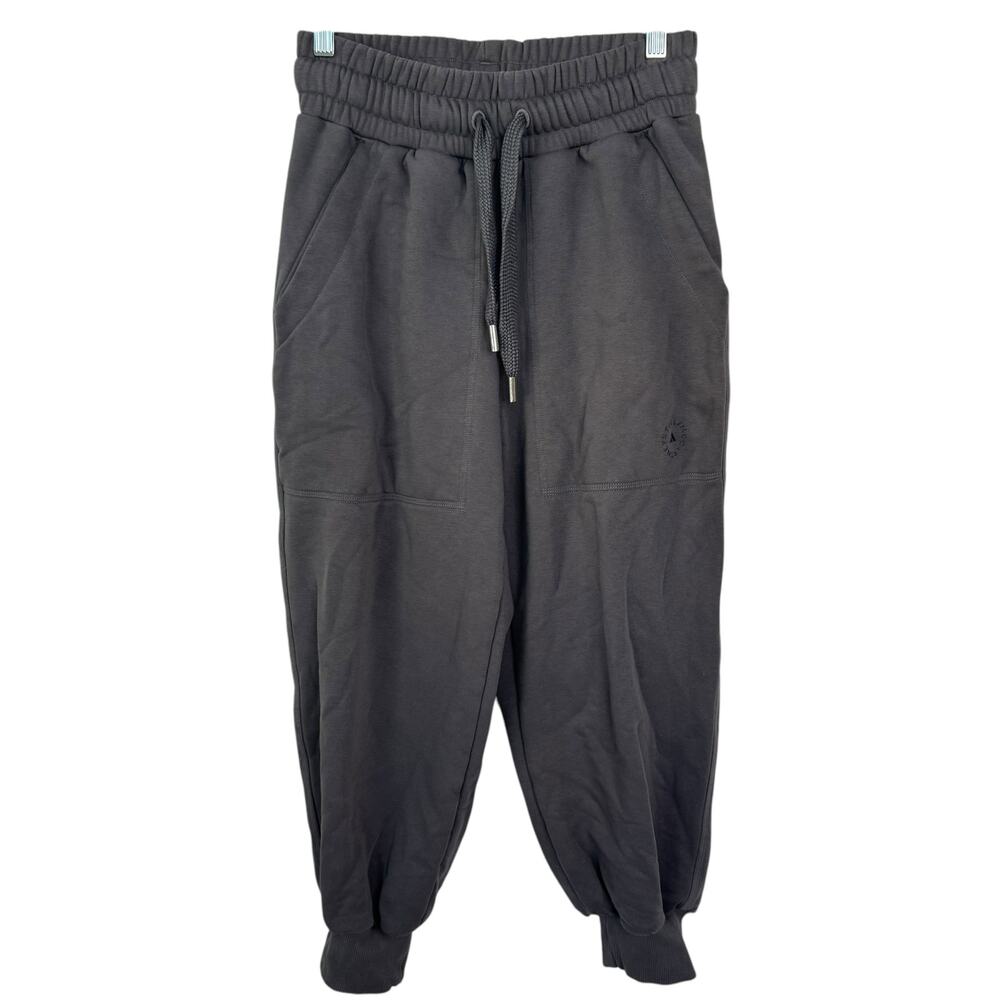 Adidas Stella McCartney Elastic Drawstring Waist Sweatpants Gray Womens Sz Small